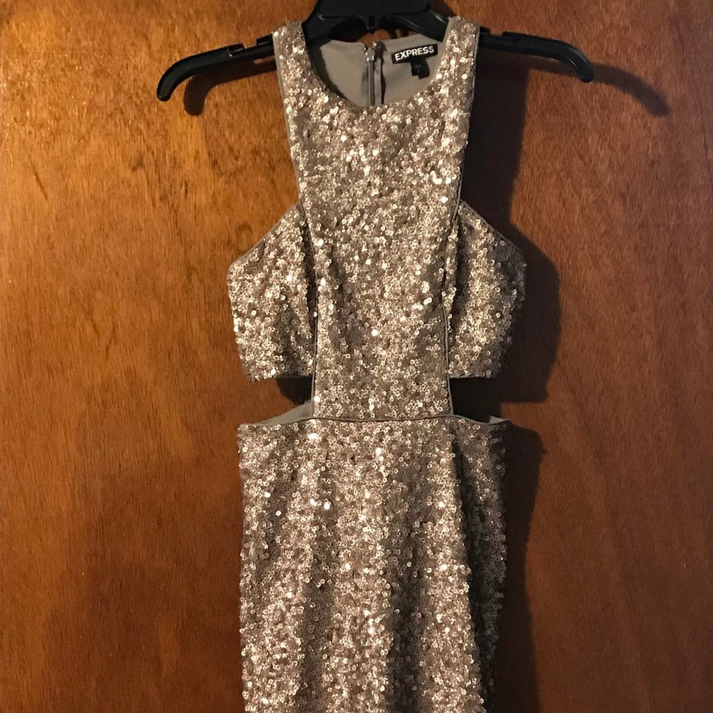 Gold Sequin Dress